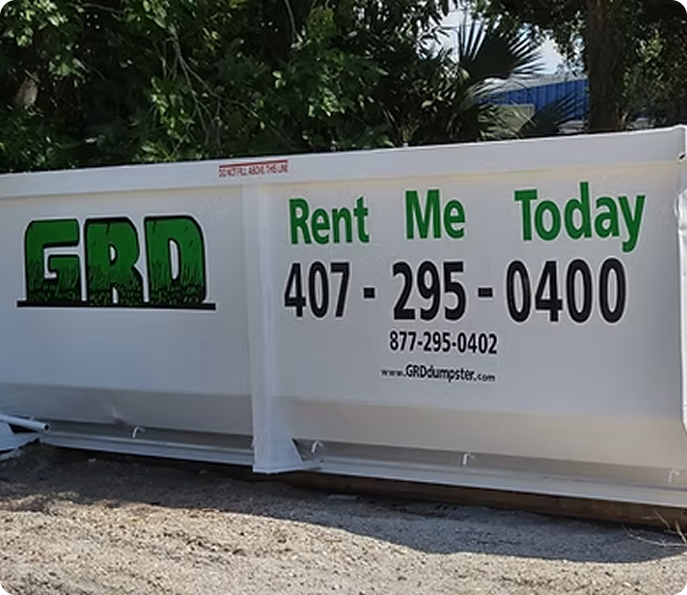 GRD dumpster rental truck
